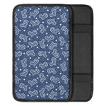 Heart And Star Denim Jeans Pattern Print Car Center Console Cover