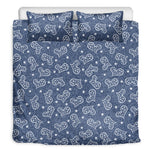 Heart And Star Denim Jeans Pattern Print Duvet Cover Bedding Set