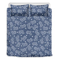 Heart And Star Denim Jeans Pattern Print Duvet Cover Bedding Set