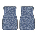 Heart And Star Denim Jeans Pattern Print Front Car Floor Mats
