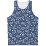 Heart And Star Denim Jeans Pattern Print Men's Tank Top