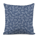 Heart And Star Denim Jeans Pattern Print Pillow Cover