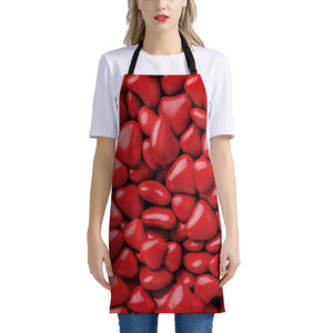 Heart Chocolate Candy Print Apron