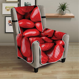 Heart Chocolate Candy Print Armchair Protector