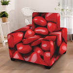 Heart Chocolate Candy Print Armchair Slipcover