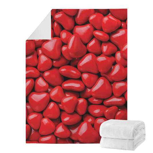 Heart Chocolate Candy Print Blanket