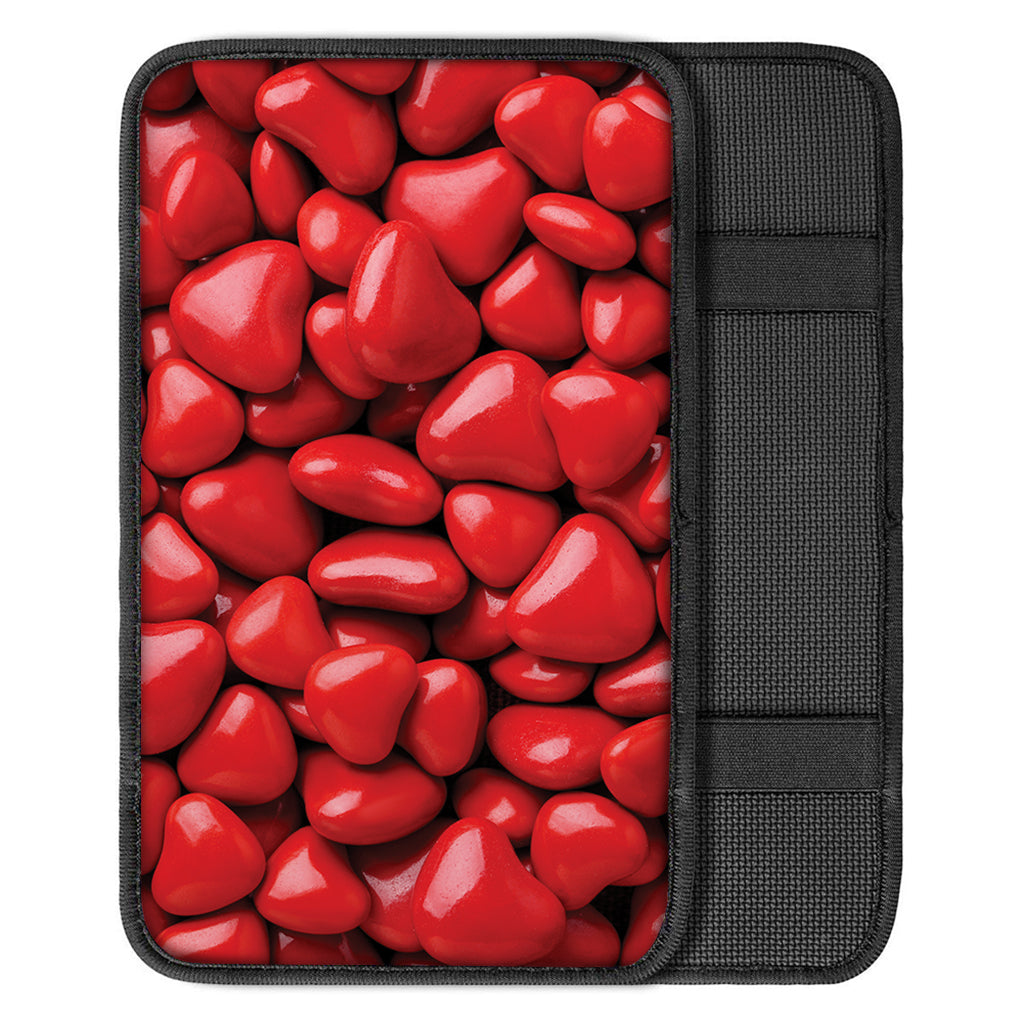 Heart Chocolate Candy Print Car Center Console Cover