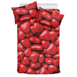 Heart Chocolate Candy Print Duvet Cover Bedding Set