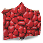 Heart Chocolate Candy Print Hooded Blanket