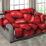 Heart Chocolate Candy Print Loveseat Protector