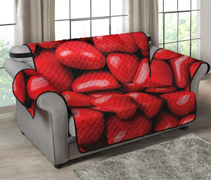 Heart Chocolate Candy Print Loveseat Protector