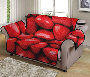 Heart Chocolate Candy Print Loveseat Protector