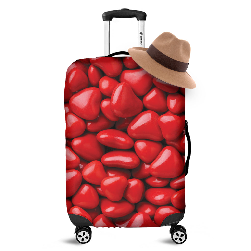 Heart Chocolate Candy Print Luggage Cover