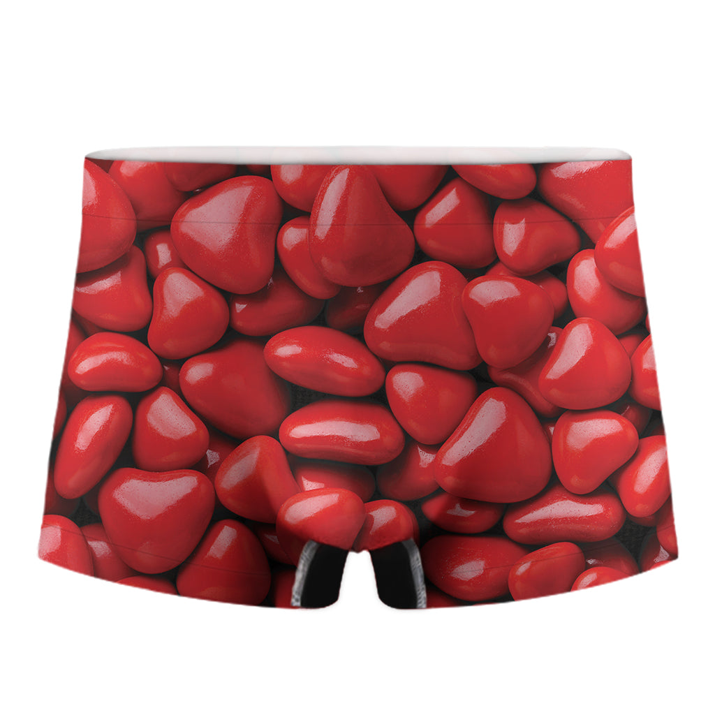 Heart Chocolate Candy Print Men's Boxer Briefs