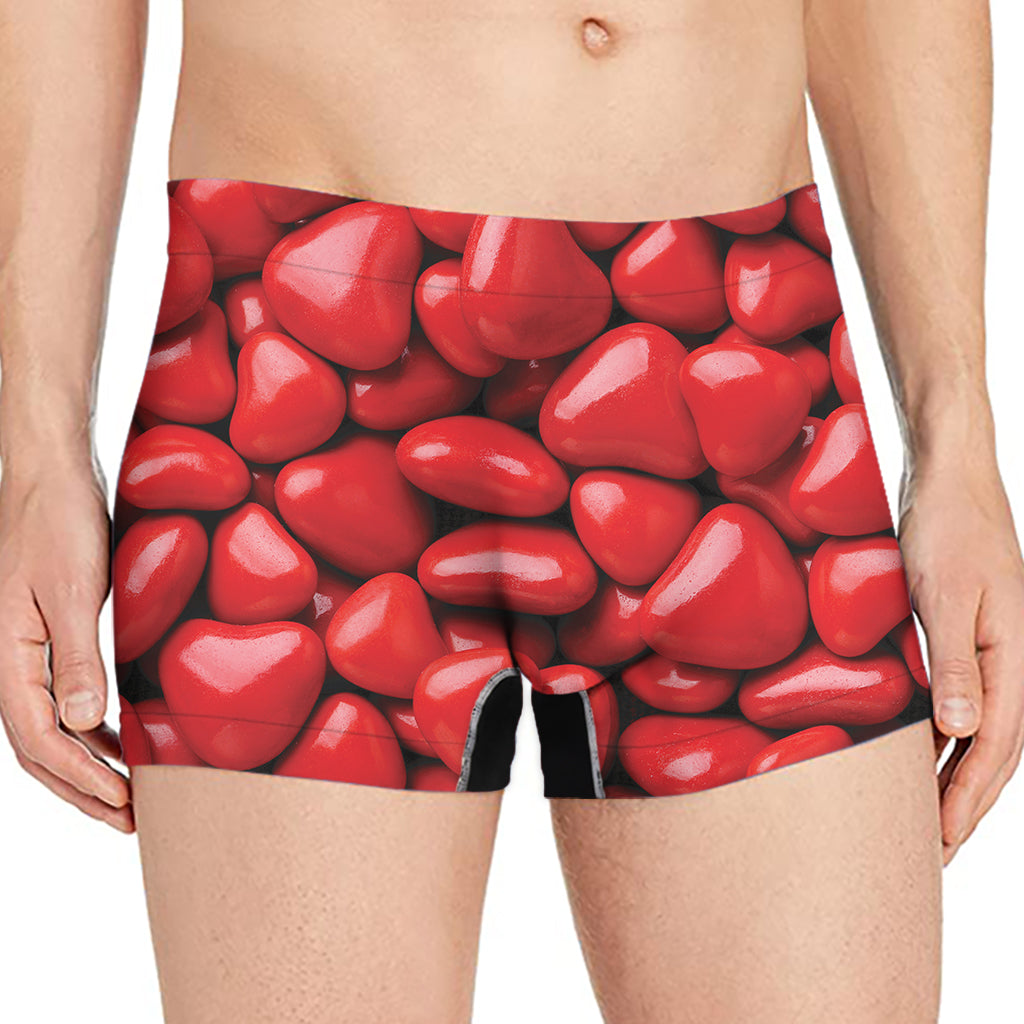 Heart Chocolate Candy Print Men's Boxer Briefs