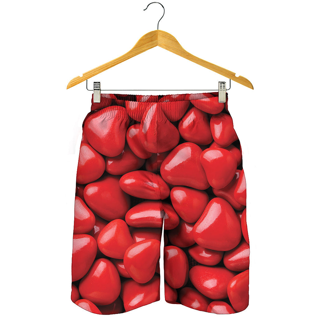 Heart Chocolate Candy Print Men's Shorts