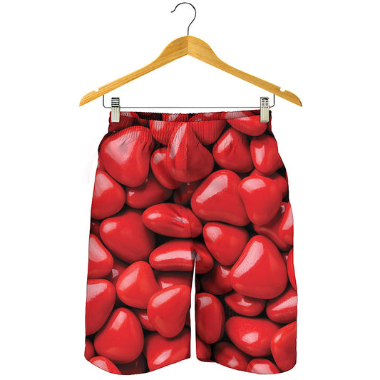 Heart Chocolate Candy Print Men's Shorts