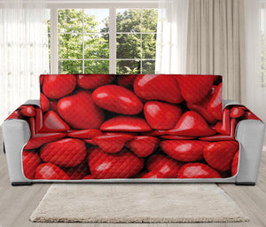 Heart Chocolate Candy Print Oversized Sofa Protector