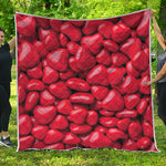 Heart Chocolate Candy Print Quilt