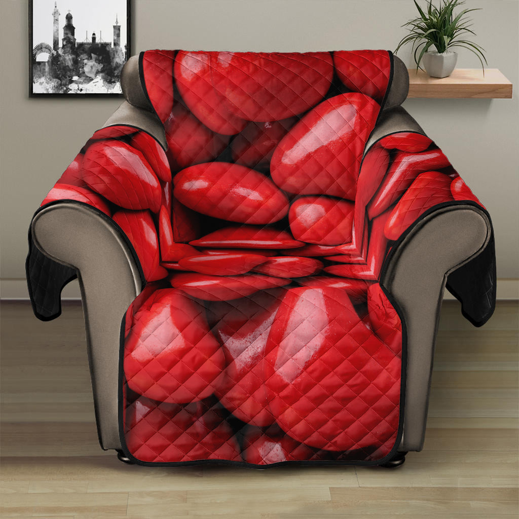 Heart Chocolate Candy Print Recliner Protector