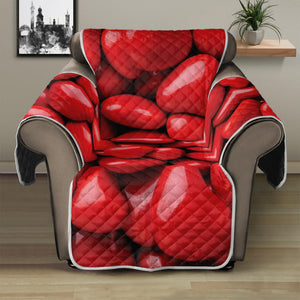 Heart Chocolate Candy Print Recliner Protector