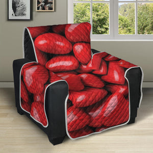 Heart Chocolate Candy Print Recliner Protector