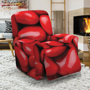 Heart Chocolate Candy Print Recliner Slipcover