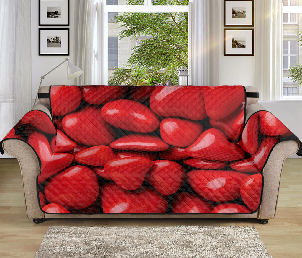 Heart Chocolate Candy Print Sofa Protector