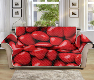 Heart Chocolate Candy Print Sofa Protector