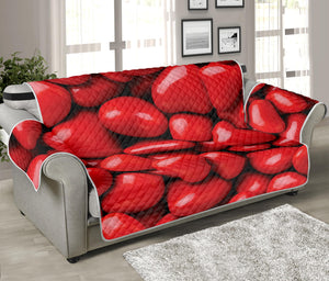 Heart Chocolate Candy Print Sofa Protector