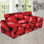 Heart Chocolate Candy Print Sofa Slipcover