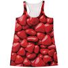 Heart Chocolate Candy Print Women's Racerback Tank Top