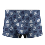 Heart Denim Jeans Pattern Print Men's Boxer Briefs