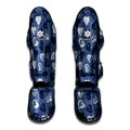 Heart Denim Jeans Pattern Print Muay Thai Shin Guards