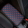 Heart Knitted Pattern Print Car Center Console Cover