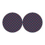 Heart Knitted Pattern Print Car Coasters