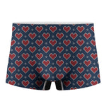 Heart Knitted Pattern Print Men's Boxer Briefs