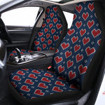 Heart Knitted Pattern Print Universal Fit Car Seat Covers