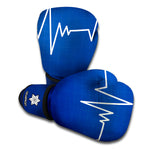 Heartbeat Cardiogram Print Boxing Gloves