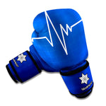 Heartbeat Cardiogram Print Boxing Gloves