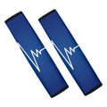 Heartbeat Cardiogram Print Car Seat Belt Covers