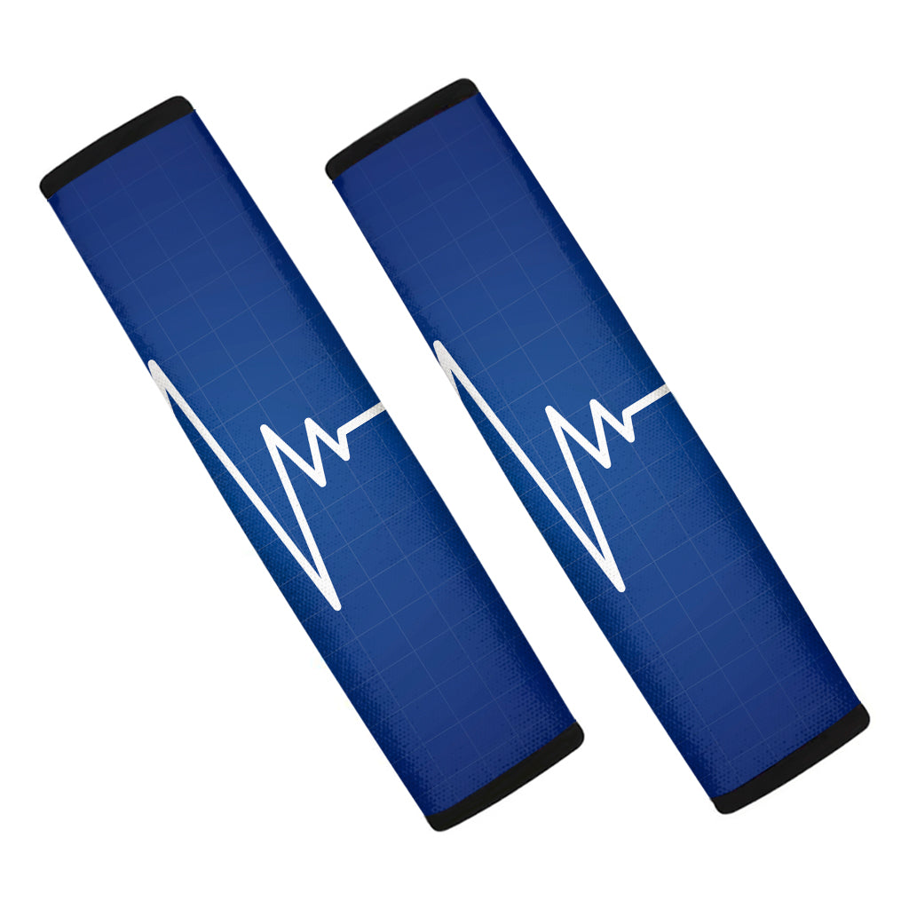 Heartbeat Cardiogram Print Car Seat Belt Covers