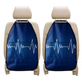 Heartbeat Cardiogram Print Car Seat Organizers