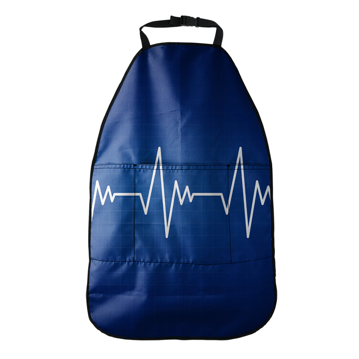 Heartbeat Cardiogram Print Car Seat Organizers