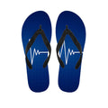 Heartbeat Cardiogram Print Flip Flops