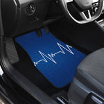 Heartbeat Cardiogram Print Front Car Floor Mats