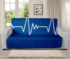 Heartbeat Cardiogram Print Futon Protector