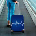 Heartbeat Cardiogram Print Luggage Cover