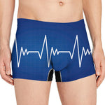 Heartbeat Cardiogram Print Men's Boxer Briefs