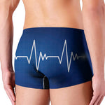 Heartbeat Cardiogram Print Men's Boxer Briefs